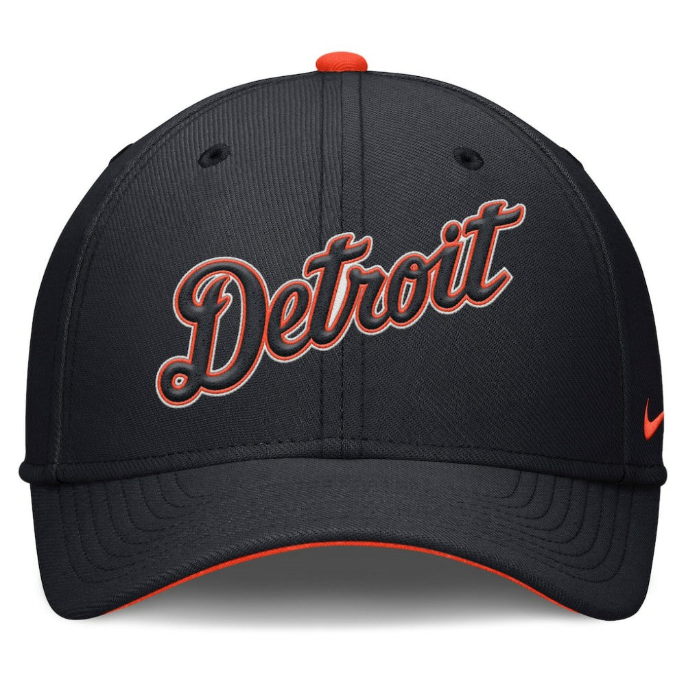 Detroit Tigers Nike Primetime Rise Dri-FIT Flex Hat - Navy Hats