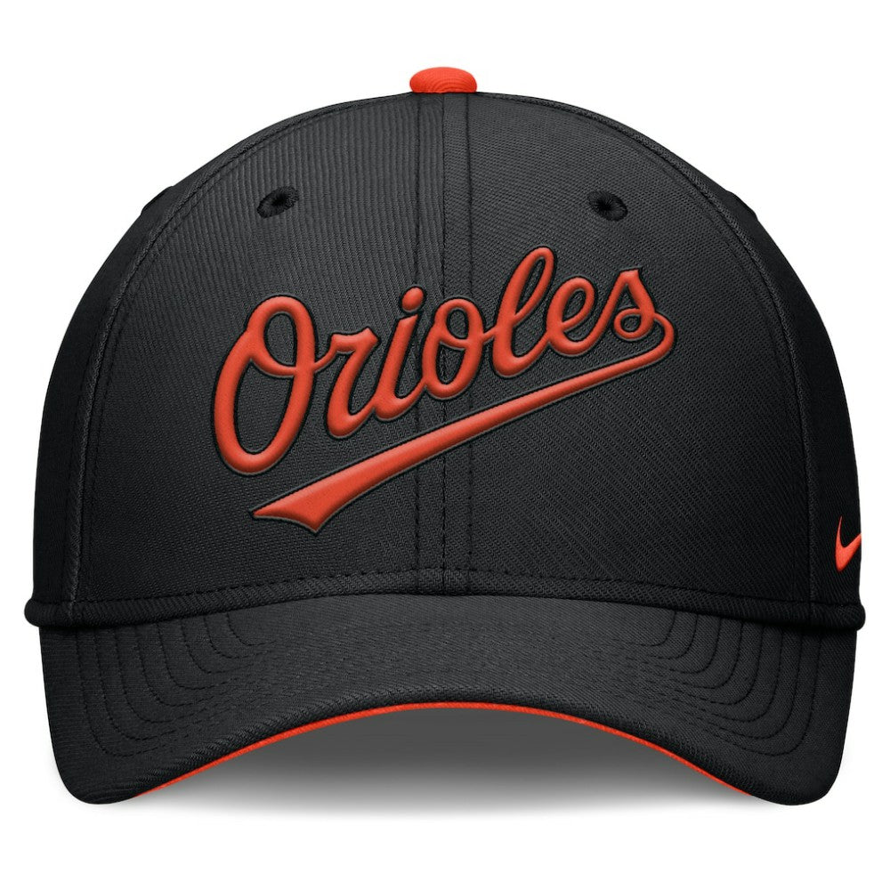Baltimore Orioles Nike Primetime Rise Dri-FIT Flex Hat - Black Hats
