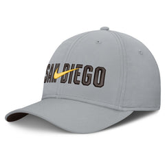 San Diego Padres Nike Primetime Rise Dri-FIT Flex Hat - Gray Hats