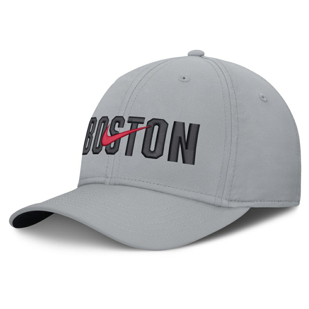 Boston Red Sox Nike Primetime Rise Dri-FIT Flex Hat - Gray Hats