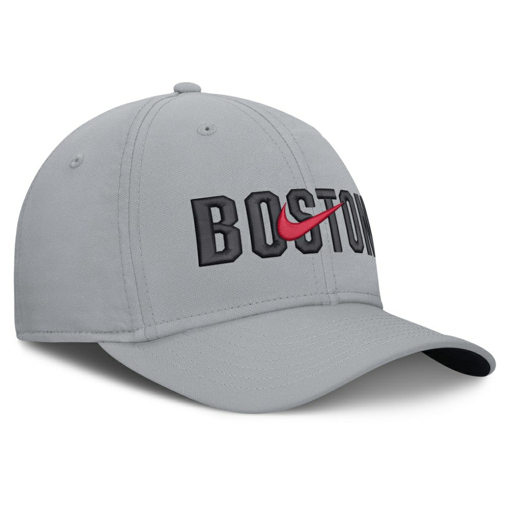Boston Red Sox Nike Primetime Rise Dri-FIT Flex Hat - Gray Hats
