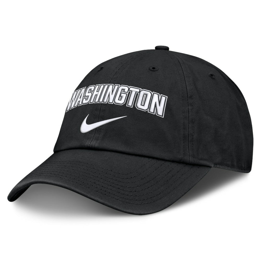 Washington Nationals Nike Primetime Club Adjustable Hat - Black Hats