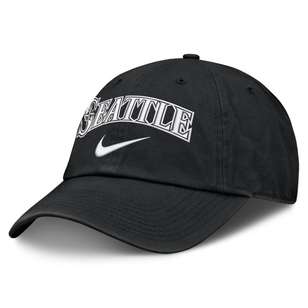 Seattle Mariners Nike Primetime Club Adjustable Hat - Black Hats