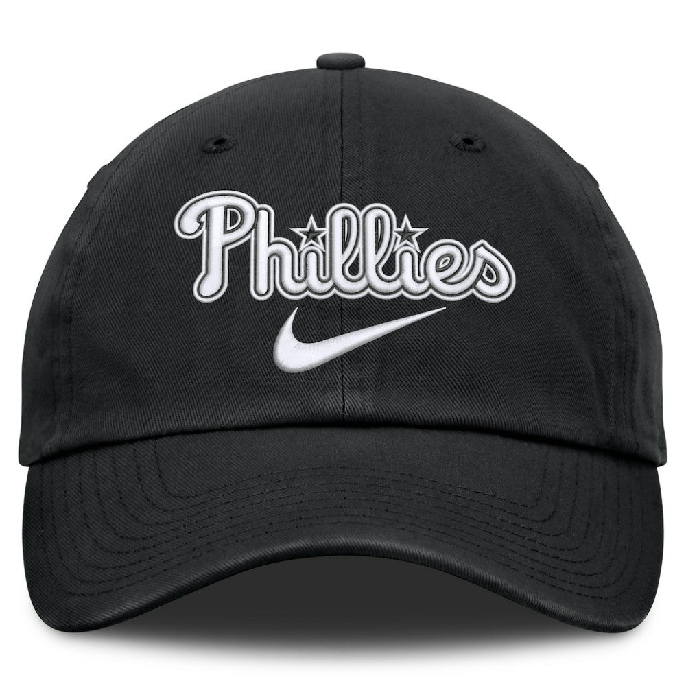 Philadelphia Phillies Nike Primetime Club Adjustable Hat - Black Hats