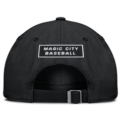 Miami Marlins Nike Primetime Club Adjustable Hat - Black Hats