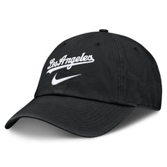 Los Angeles Dodgers Nike Primetime Club Adjustable Hat - Black Hats