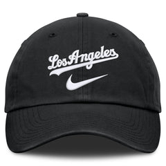 Los Angeles Dodgers Nike Primetime Club Adjustable Hat - Black Hats