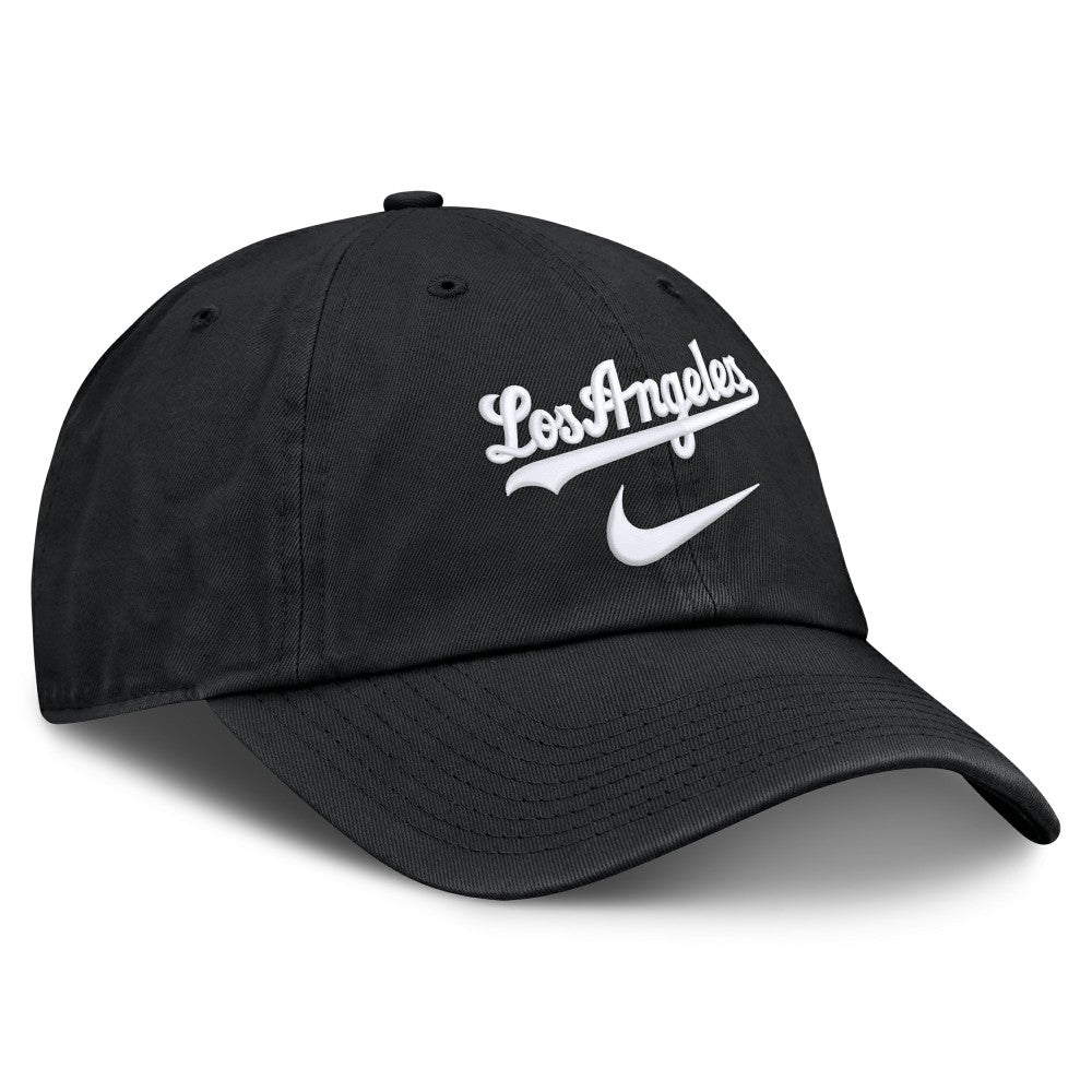 Los Angeles Dodgers Nike Primetime Club Adjustable Hat - Black Hats