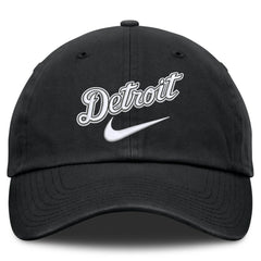 Detroit Tigers Nike Primetime Club Adjustable Hat - Black Hats