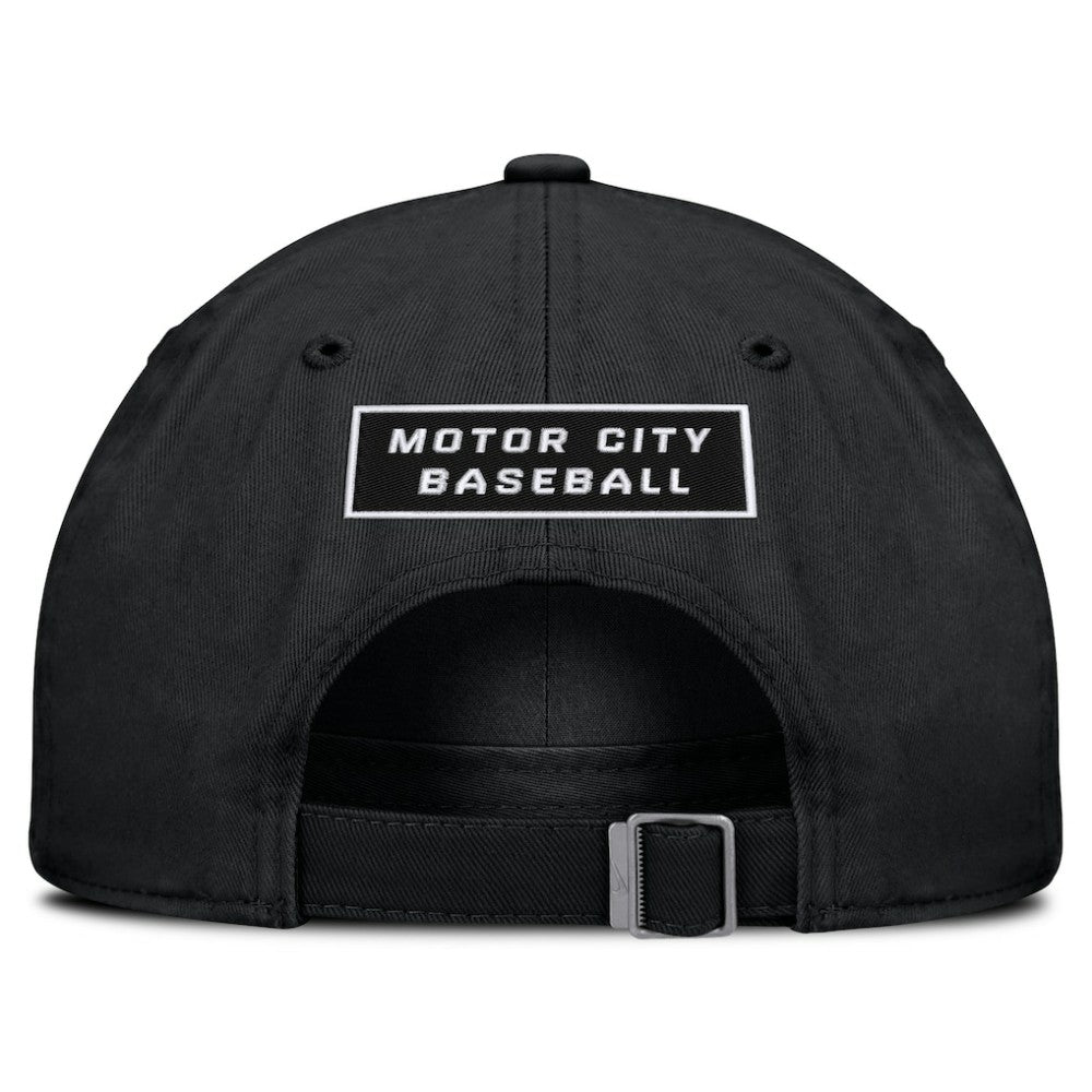 Detroit Tigers Nike Primetime Club Adjustable Hat - Black Hats