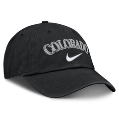 Colorado Rockies Nike Primetime Club Adjustable Hat - Black Hats