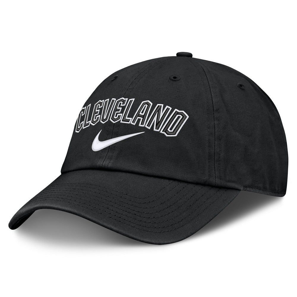 Cleveland Guardians Nike Primetime Club Adjustable Hat - Black Hats