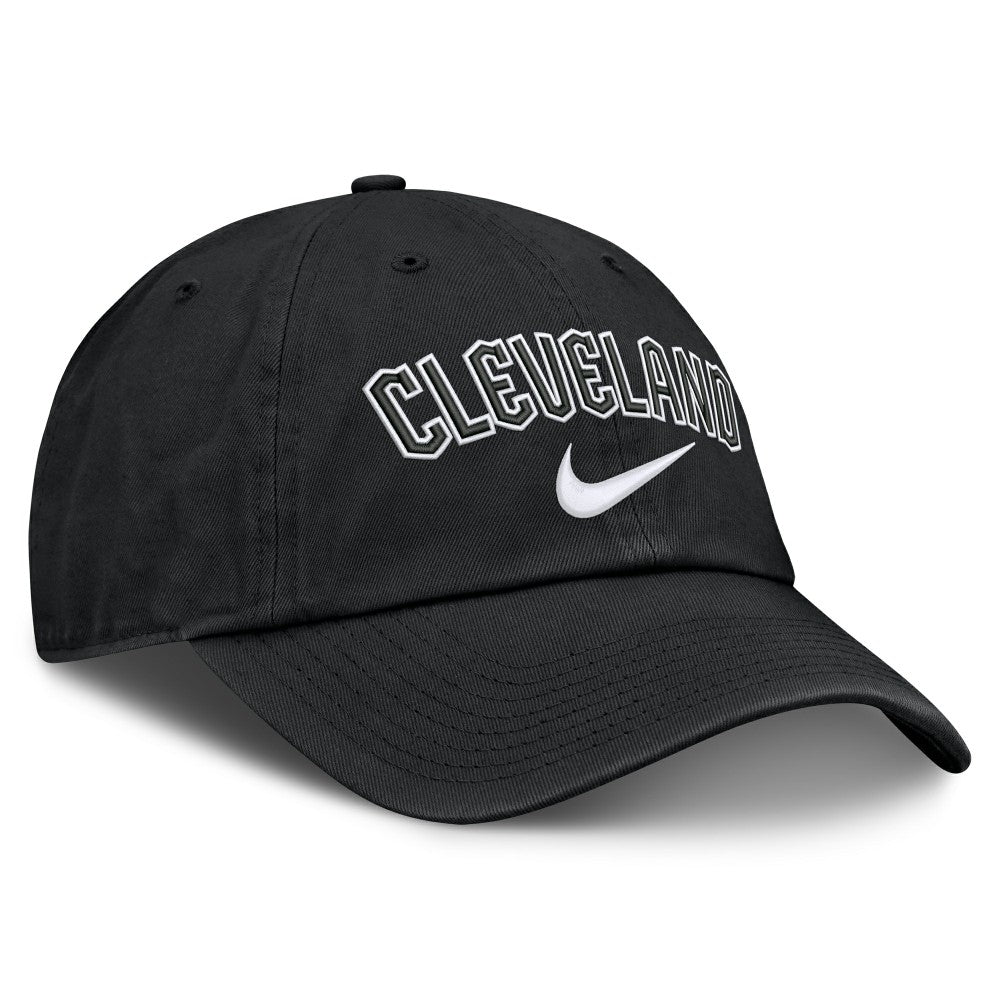 Cleveland Guardians Nike Primetime Club Adjustable Hat - Black Hats
