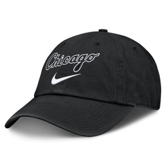 Chicago White Sox Nike Primetime Club Adjustable Hat - Black Hats
