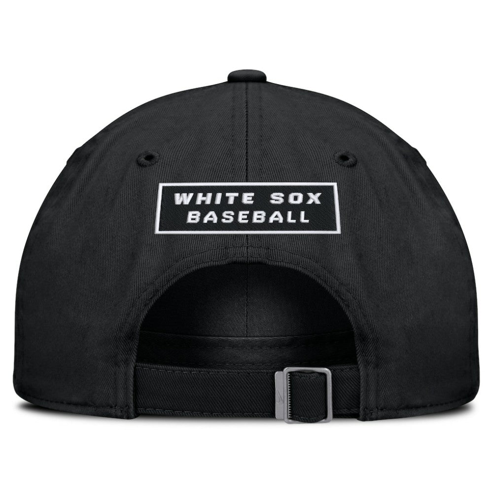 Chicago White Sox Nike Primetime Club Adjustable Hat - Black Hats