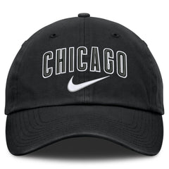 Chicago Cubs Nike Primetime Club Adjustable Hat - Black Hats