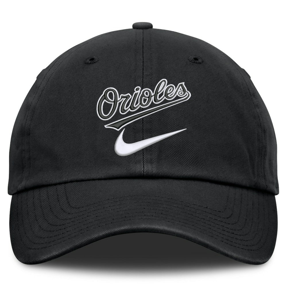 Baltimore Orioles Nike Primetime Club Adjustable Hat - Black Hats