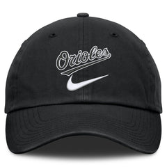Baltimore Orioles Nike Primetime Club Adjustable Hat - Black Hats