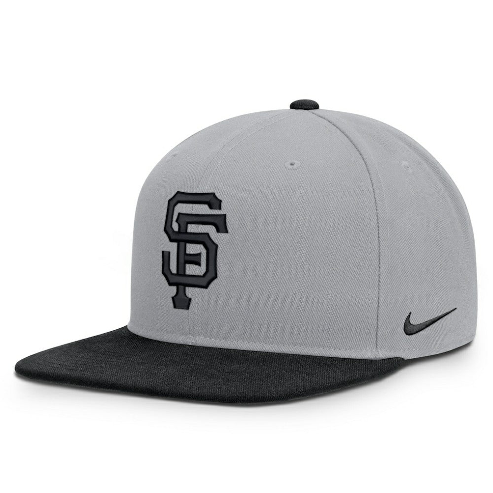 San Francisco Giants Nike Primetime Pro Dri-FIT Snapback Hat - Gray/Black Hats