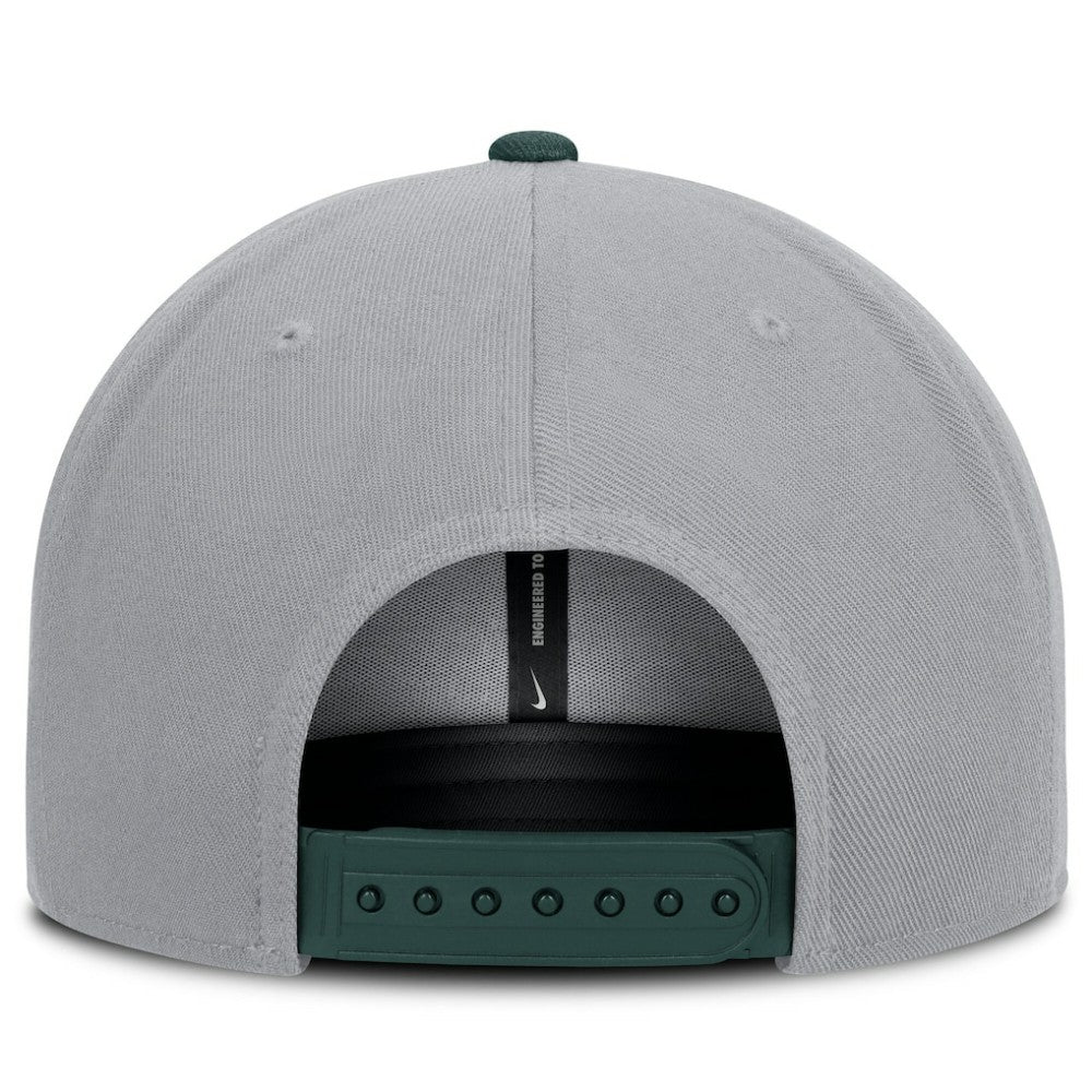 Athletics Nike Primetime Pro Dri-FIT Snapback Hat - Gray/Green Hats