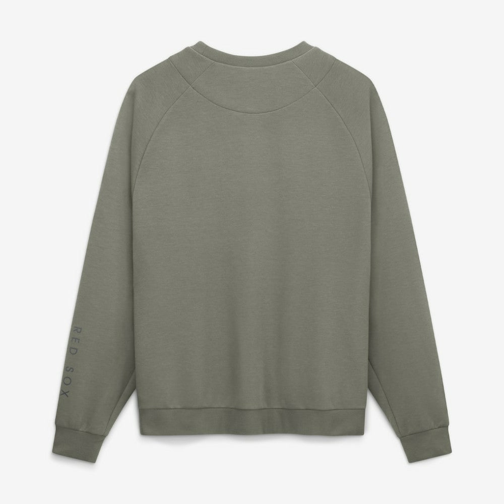 Boston Red Sox Nike Statement Primary Raglan Dri-FIT Sweatshirt - Olive Sweatshirts