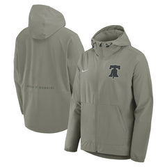 Philadelphia Phillies Nike Unlimited Packable Full-Zip Hooded Jacket - Olive Jackets