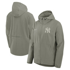 New York Yankees Nike Unlimited Packable Full-Zip Hooded Jacket - Olive Jackets