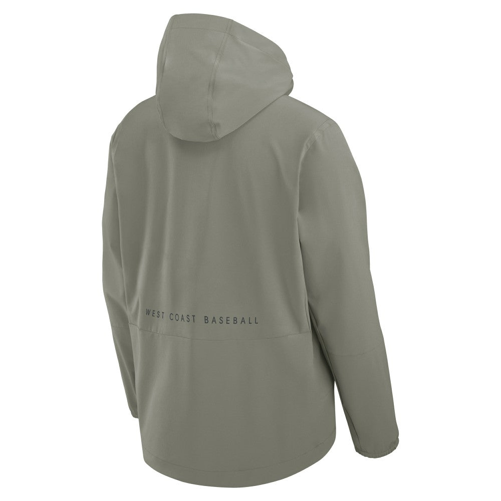 Los Angeles Dodgers Nike Unlimited Packable Full-Zip Hooded Jacket - Olive Jackets