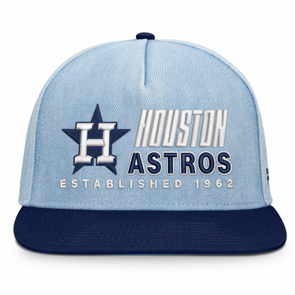 Houston Astros Fanatics Twinbill Snapback Hat - Denim Hats