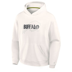 Buffalo Bills Oversized Type Play Location Hoodie - Cream Hoodies