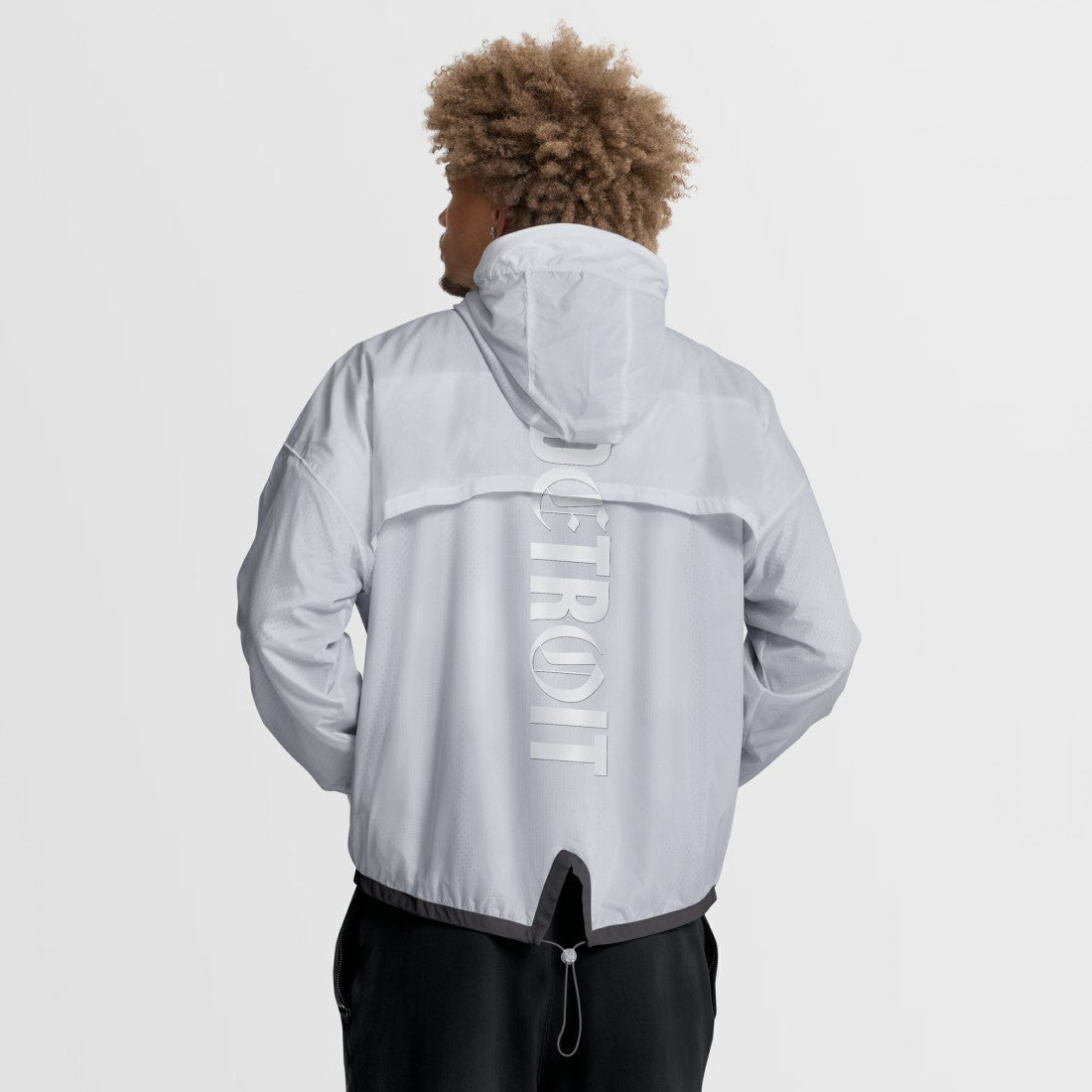 Detroit Lions Type Play Down Full-Zip Jacket - White Jackets
