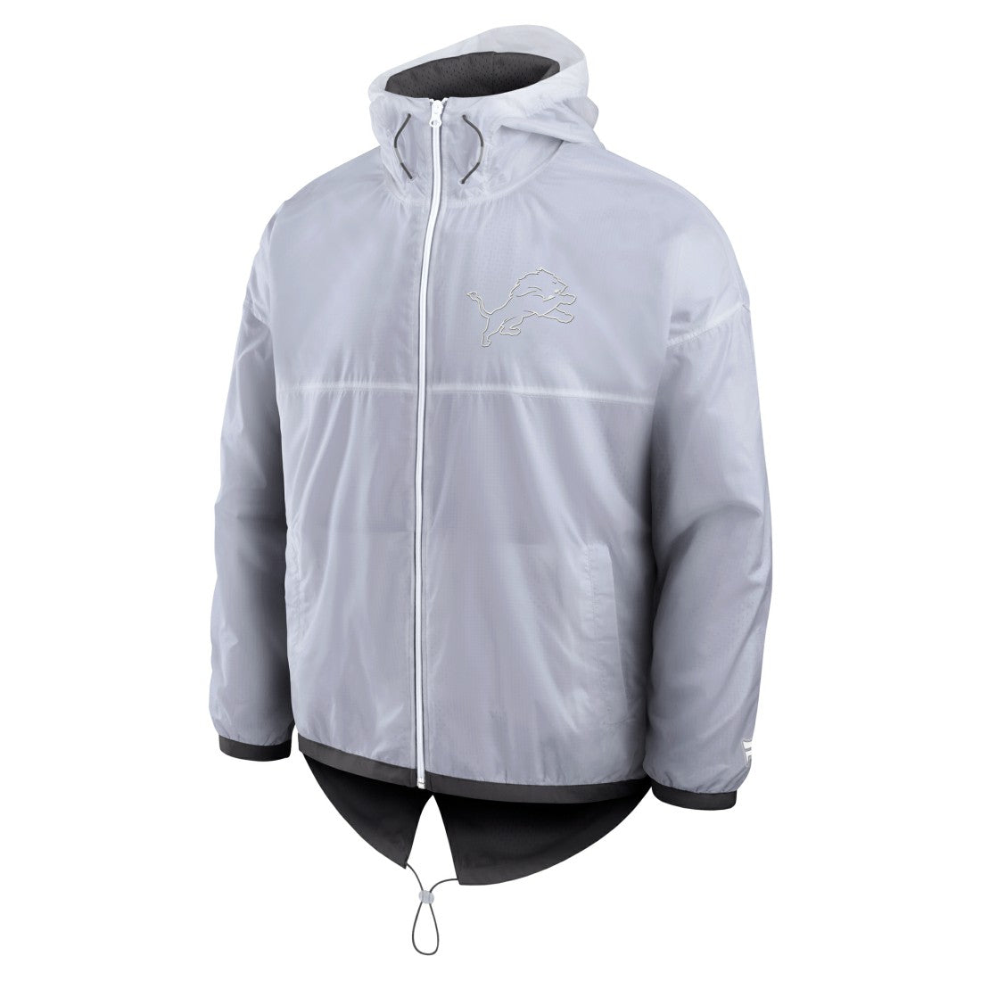 Detroit Lions Type Play Down Full-Zip Jacket - White Jackets