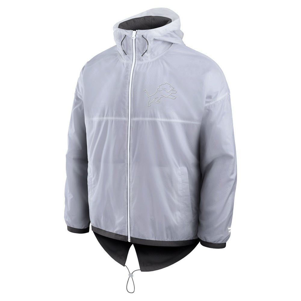Detroit Lions Type Play Down Full-Zip Jacket - White Jackets
