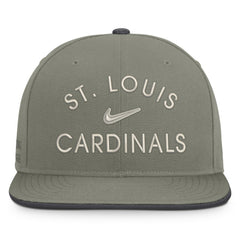 St. Louis Cardinals Nike Pro Dri-FIT Snapback Hat - Olive Hats