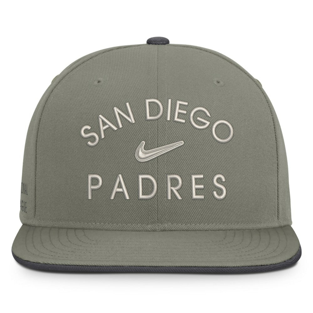 San Diego Padres Nike Pro Dri-FIT Snapback Hat - Olive Hats