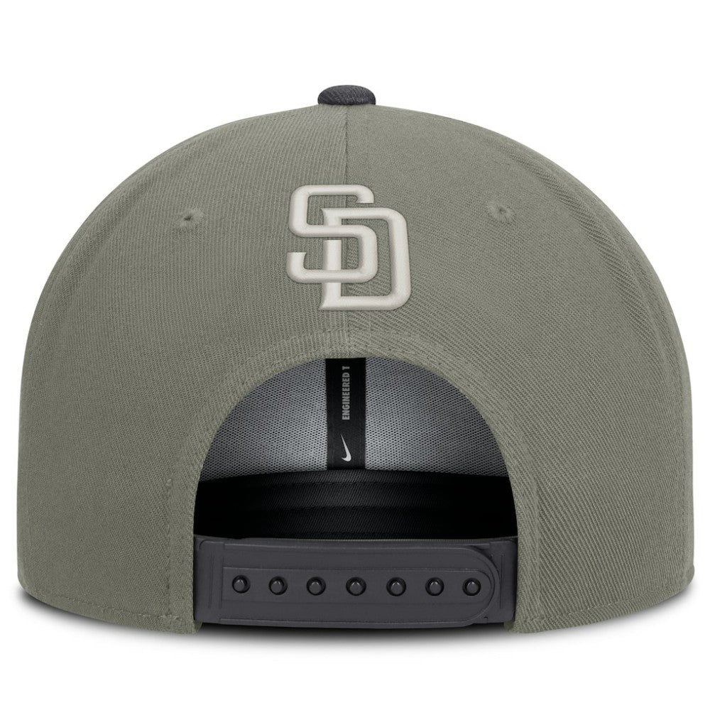 San Diego Padres Nike Pro Dri-FIT Snapback Hat - Olive Hats