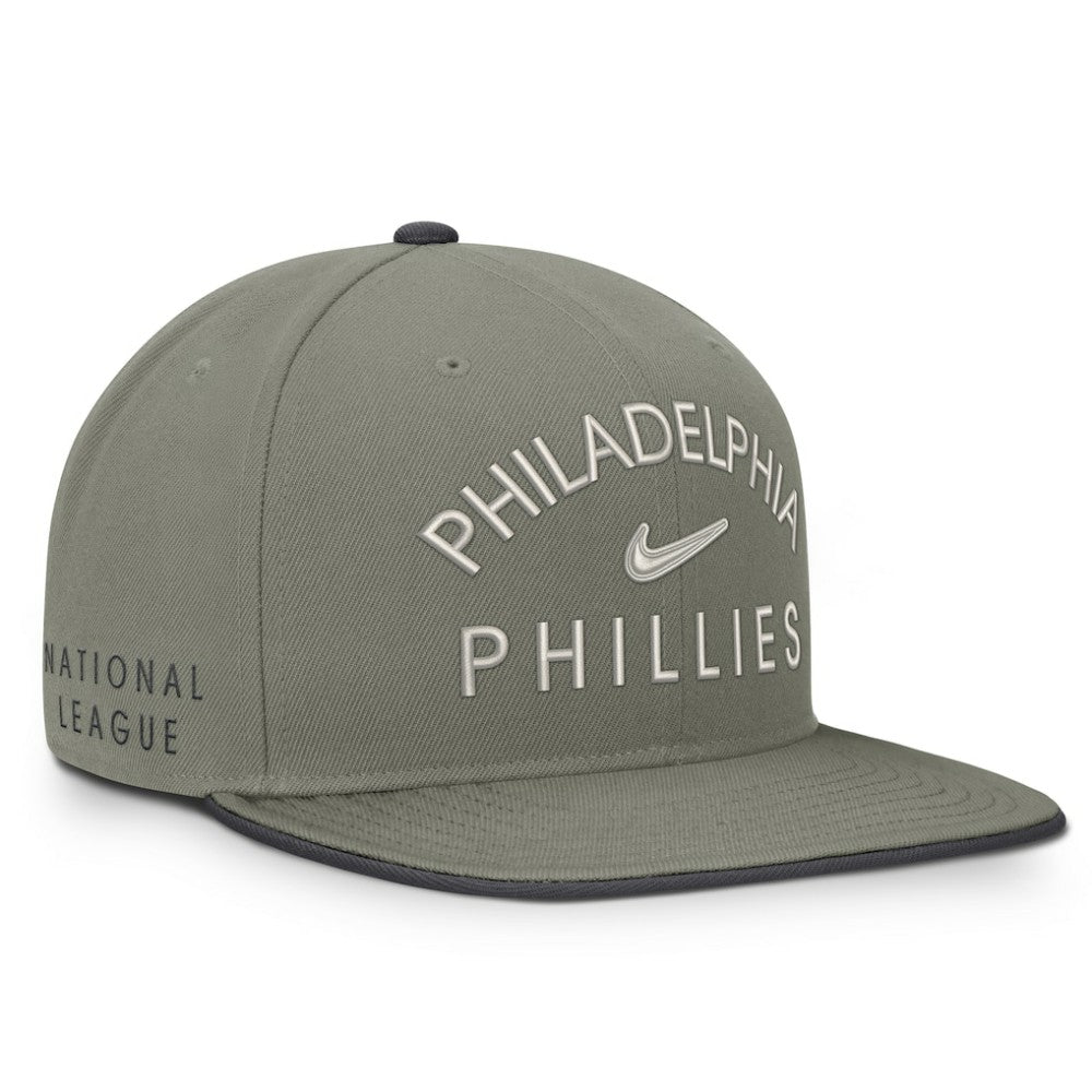 Philadelphia Phillies Nike Pro Dri-FIT Snapback Hat - Olive Hats