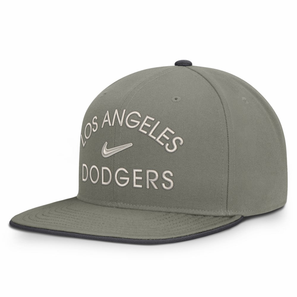 Los Angeles Dodgers Nike Pro Dri-FIT Snapback Hat - Olive Hats