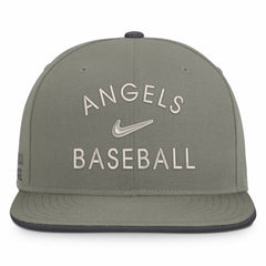 Los Angeles Angels Nike Pro Dri-FIT Snapback Hat - Olive Hats