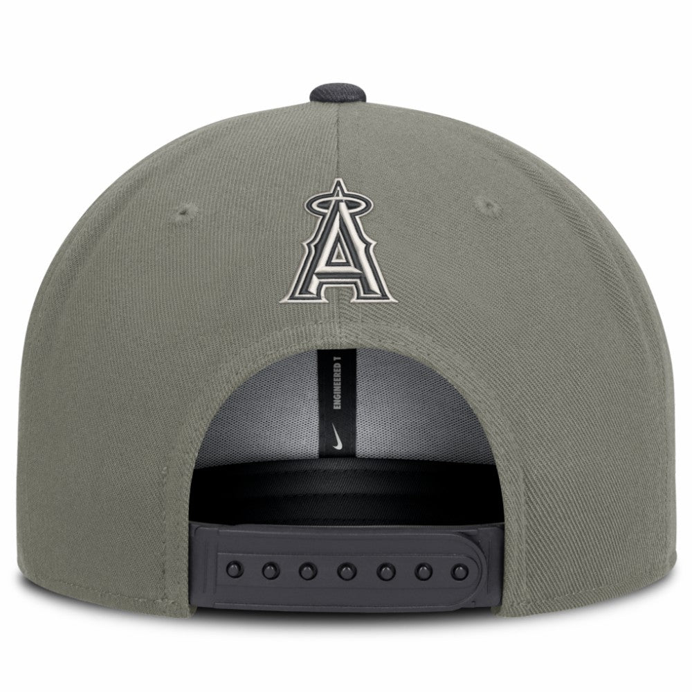 Los Angeles Angels Nike Pro Dri-FIT Snapback Hat - Olive Hats
