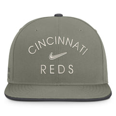 Cincinnati Reds Nike Pro Dri-FIT Snapback Hat - Olive Hats