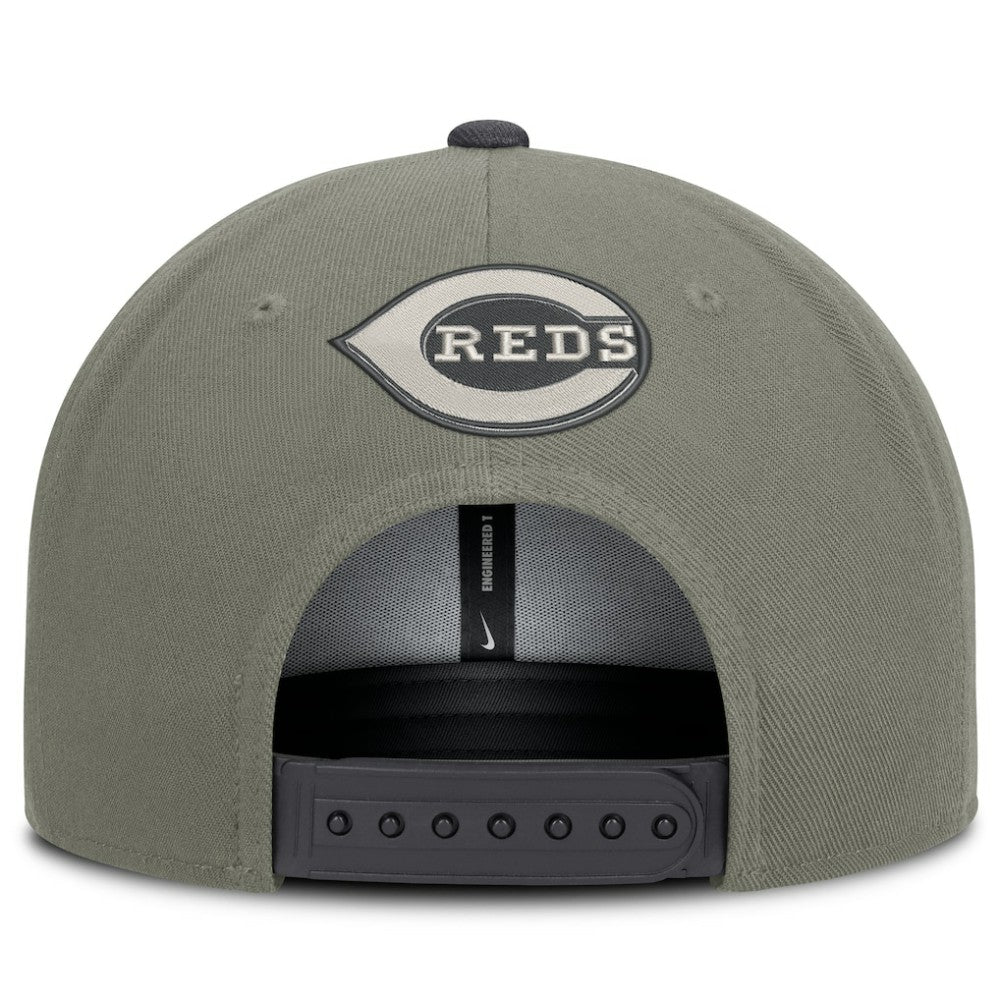 Cincinnati Reds Nike Pro Dri-FIT Snapback Hat - Olive Hats