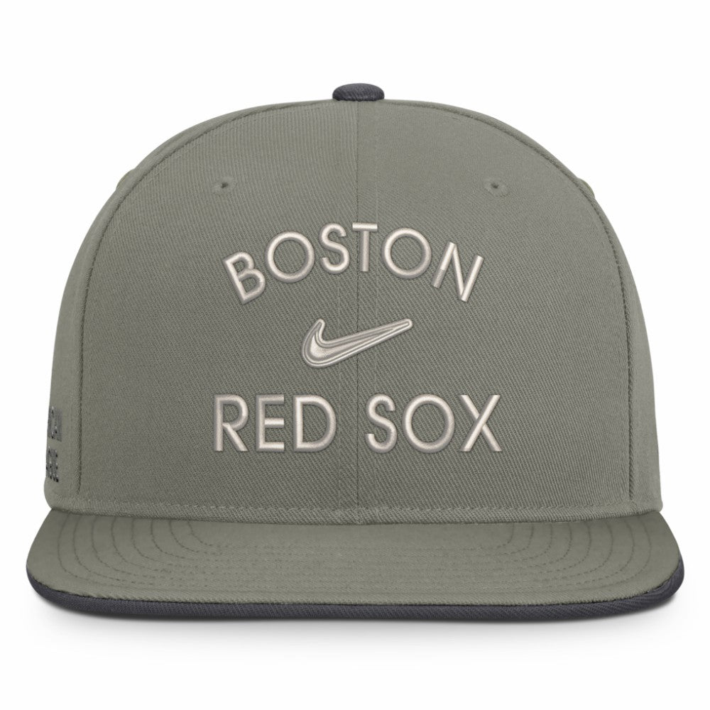 Boston Red Sox Nike Pro Dri-FIT Snapback Hat - Olive Hats