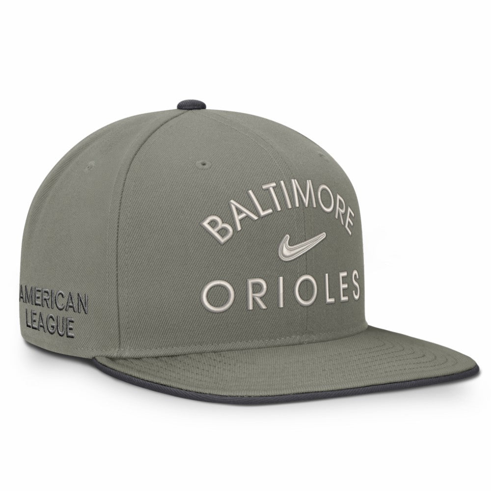 Baltimore Orioles Nike Pro Dri-FIT Snapback Hat - Olive Hats