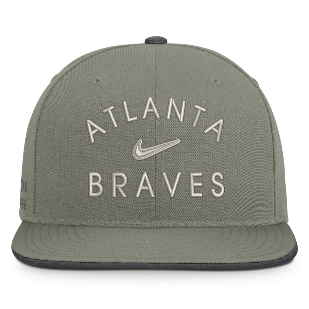 Atlanta Braves Nike Pro Dri-FIT Snapback Hat - Olive Hats