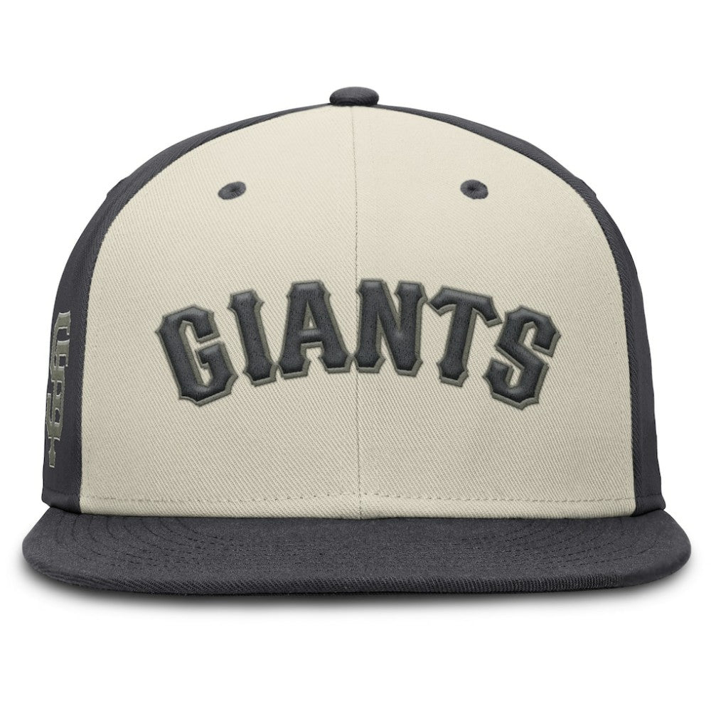 San Francisco Giants Nike Dri-FIT True Fitted Hat - Cream Hats