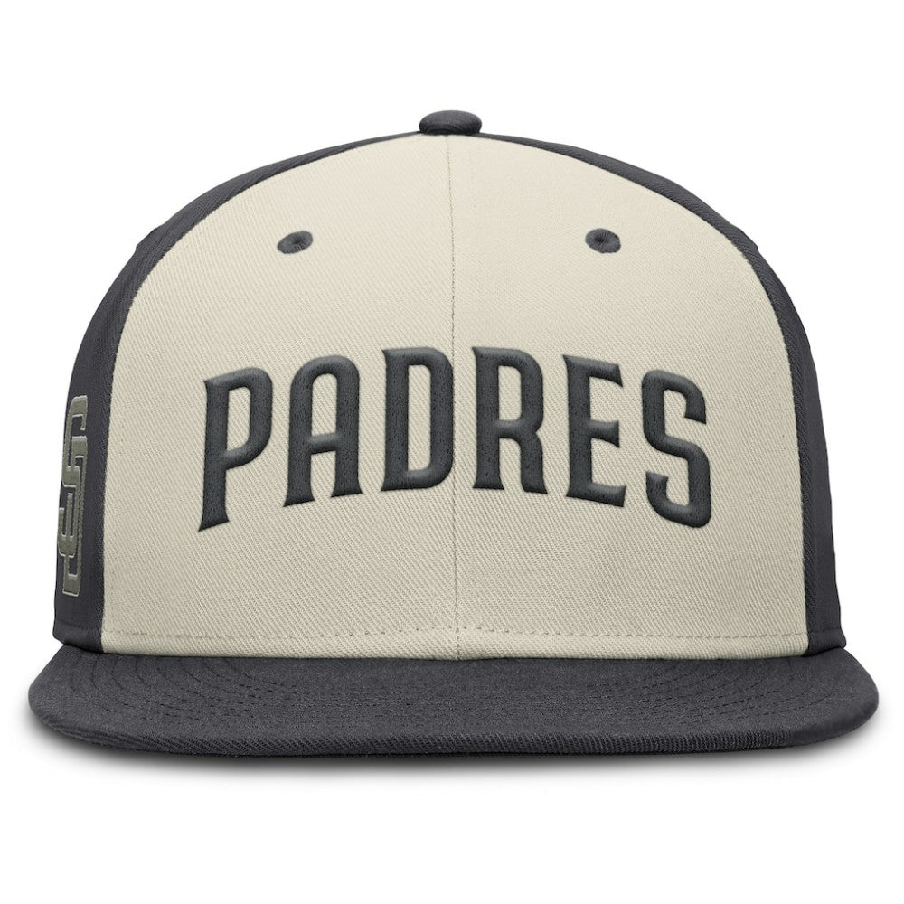 San Diego Padres Nike Dri-FIT True Fitted Hat - Cream Hats