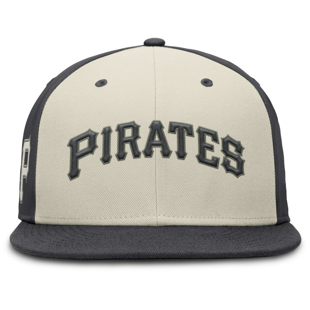 Pittsburgh Pirates Nike Dri-FIT True Fitted Hat - Cream Hats