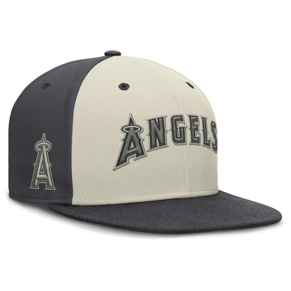 Los Angeles Angels Nike Dri-FIT True Fitted Hat - Cream Hats