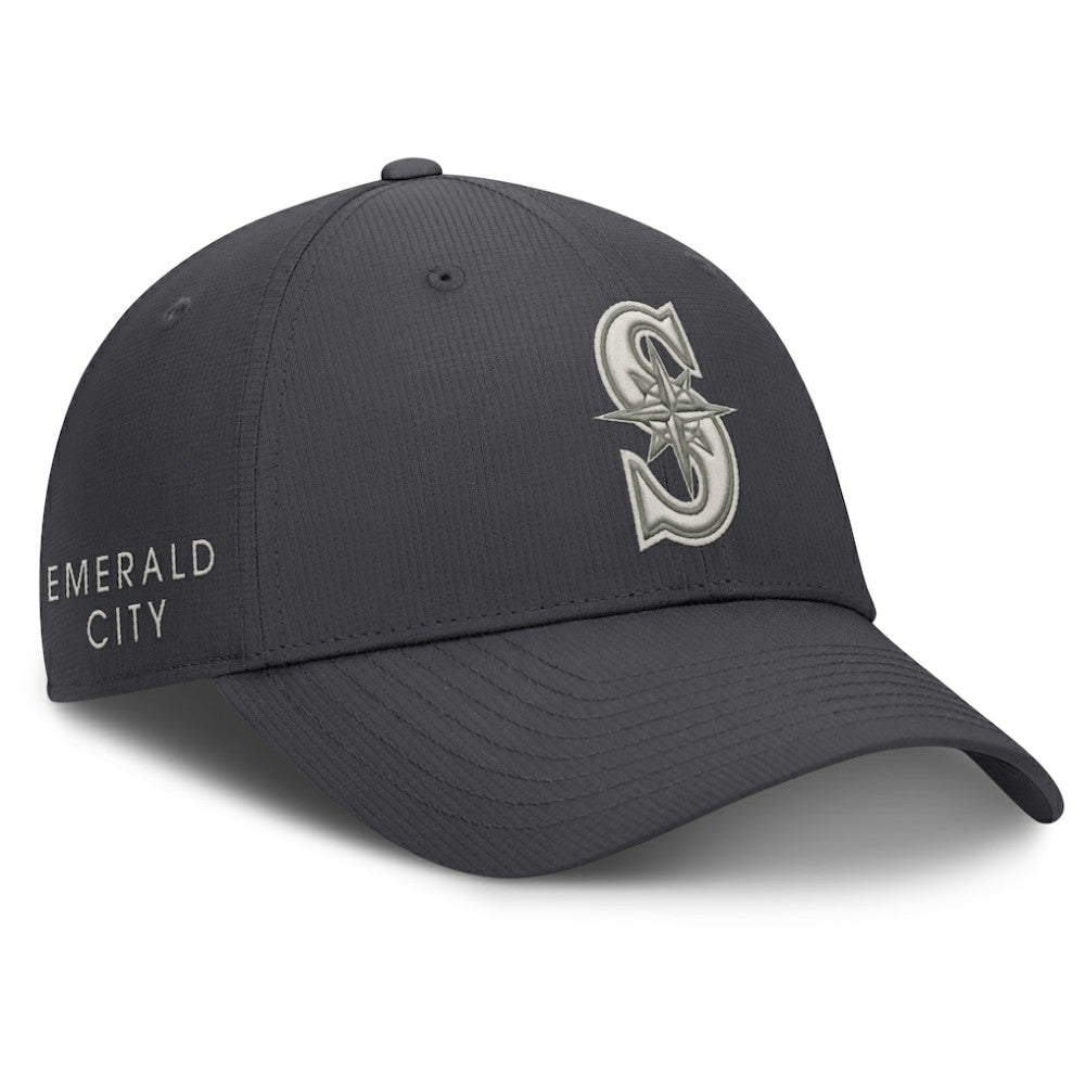 Seattle Mariners Nike Club Dri-FIT Adjustable Hat - Anthracite Hats